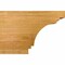 Ekena Millwork Pescadero Rough Sawn Rafter Tail, Western Red Cedar, 6"W x 8"H x 12"L RFT06X08X12PEC00RWR - alternate 2